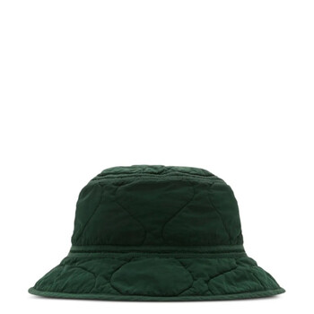 ハット Burberry FW25 Embroidered nylon bucket bag (8071150 A7028) BURBERRY Logo-Appliquéd Checked Brushed-Wool Bucket Hat for
