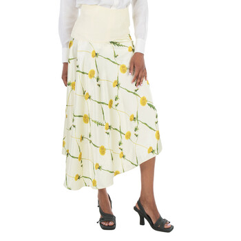 ハッピーベリー　1009 Burberry Dandelion Asymmetric-Skirt Dress, Brand Size 4 ( US