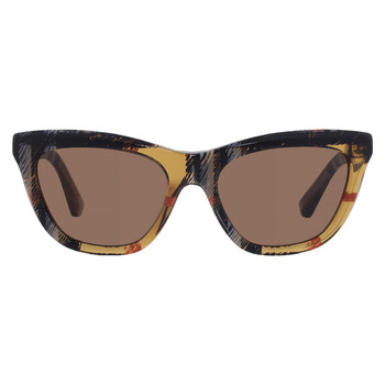 Burberry Women\'s Tortoiseshell Cat-Eye Optical Glasses with Beige Case Burberry BE2443 tortoise frame main image 4