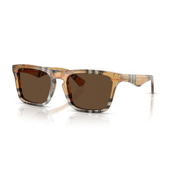 Dark Brown Square Men's Sunglasses BE4434 414673 57 Dark Brown Square Men's Sunglasses BE4434 414673 57