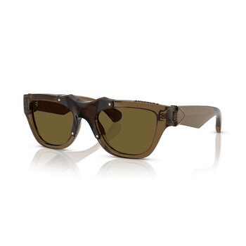 Dark Brown Square Unisex Sunglasses BE4445U 414373 53 Dark Brown Square Unisex Sunglasses BE4445U 414373 53