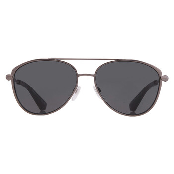Prada Polarized Dark Grey Pilot Men's Sunglasses PR A58S 1AB5Z1 58