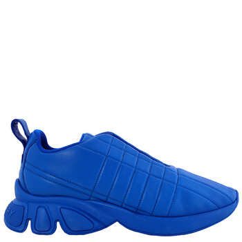 Burberry Deep Marine Blue Classic Quilted Leather Sneakers