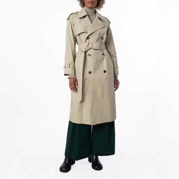 Emporio Armani Double-Breasted Trench Coat, Brand Size 48 (US Size