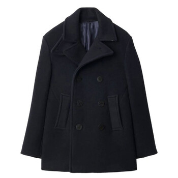 Burberry Westleigh Wool-Blend Pea Coat, Brand Size 46 ( US Size 36