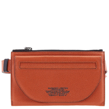 Burberry Earthy Orange Men's Olympia Location-Print Belt Bag