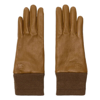 Burberry Leather Zip Gloves, Size 7.5 8096649 - Jomashop