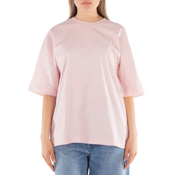 Tシャツ・カットソー BURBERRY Pink Cotton Oversize T-Shirt Burberry - Slogan Print Cotton Oversized T-shirt | HBX