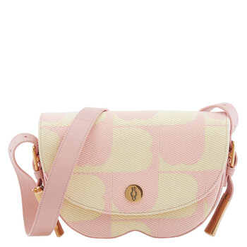 Embroidered B Design Chess Satchel