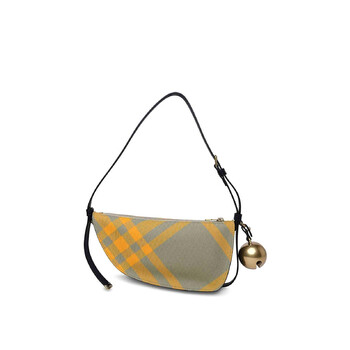 Embroidered Canvas Mini Shield Shoulder Bag 8079160B7363