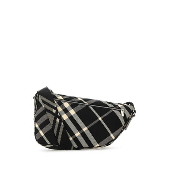 Embroidered Fabric Shield Crossbody Bag 8089304_A1189