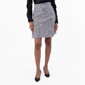 Embroidered Houndstooth Skirt 8083009