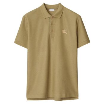Burberry Equestrian Knight Motif Cotton Polo Shirt, Size Medium