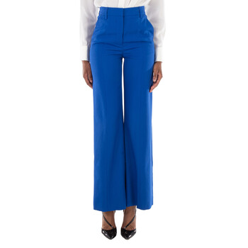 パンツ BURBERRY Woman Pants Blue 8087111 LFBTQ Burberry Wide- Leg Pleated Pants, Brand Size 4 (US Size 2