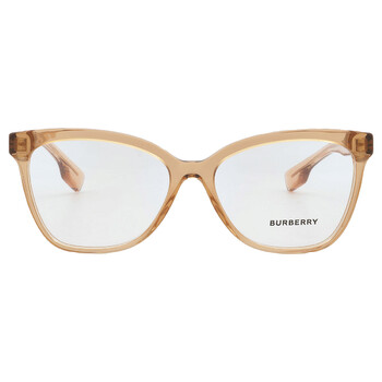 メガネ Burberry BE2345 3852 Clear Yellow Cat-Eye Frame Burberry BE2345 Caroline Eyeglasses | LensCrafters