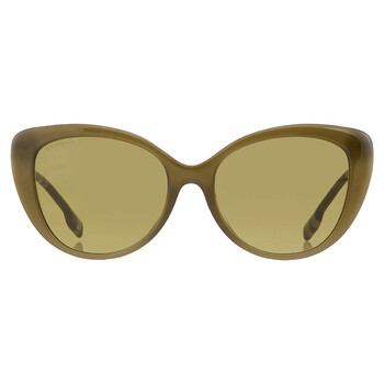 Jimmy Choo Brown Silver Cat Eye Ladies Sunglasses VAL/S 0FWM