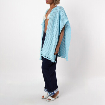 Hand Knitted Crochet Cotton Cape