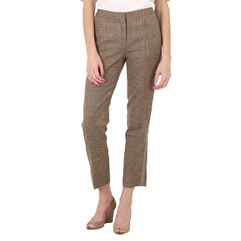 Burberry Ladies Emma Check Technical Tailored Trousers