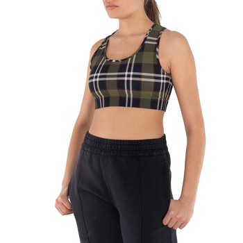 Immy Vintage Check Cropped Tank Top