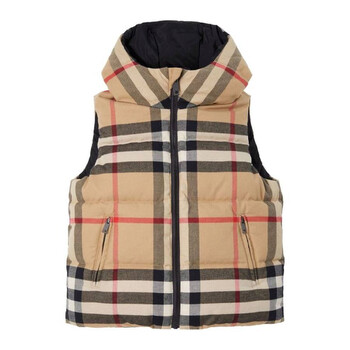 Burberry Kids Check Pattern Jacket, Size 10Y 8069350 - Clothing
