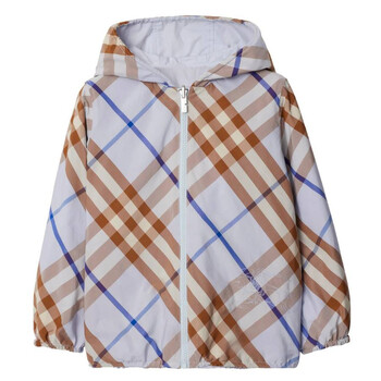 Burberry Girls Dhalia EKD Check Hooded Jacket, Size 3Y 8078290