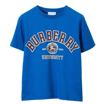 Burberry Kids College Print Cotton T-Shirt, Size 14Y 8069188