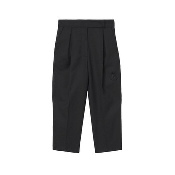 Burberry Men's Black Dover Cotton Gabardine Tailored