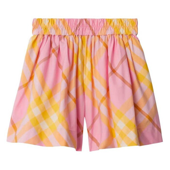Kids Marcy Check Cotton Shorts