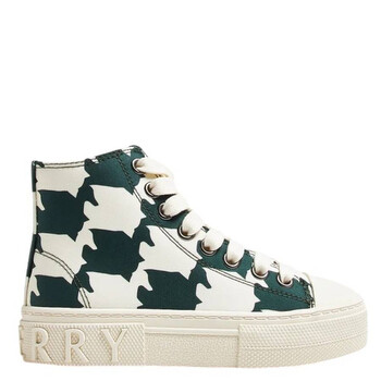 Burberry Kids Vulcansed Mini Jack Cotton High-Top Sneakers, Brand