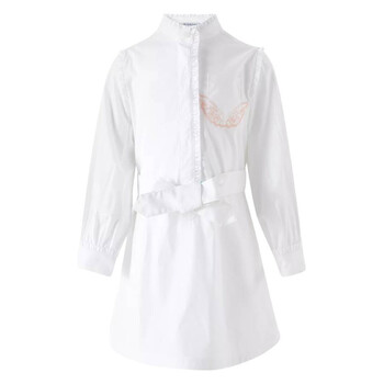 Moncler Enfant Kids Offwhite Dress for Girls