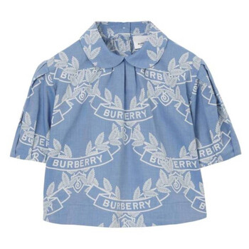 Kids Oak Motif Print Chambray Shirt