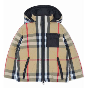 Burberry Boys Hester Reversible Check Puffer Jacket, Size 6Y