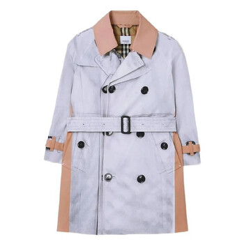 Burberry Kids Two-Tone Finn Trench Coat, Size 8Y 8069942