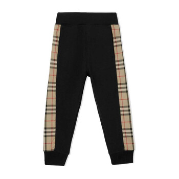 Burberry Kids Vintage Check Nolen Track Pants, Size 3Y 8060954