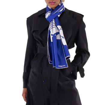 BURBERRY EKD シルクスカーフ Burberry EKD Silk Scarf In Knight 8083074 5045705112400