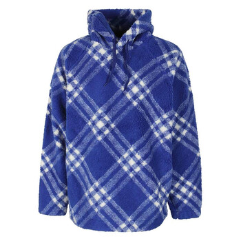 Burberry Knight IP Check Fleece Hoodie, Size Large 8077523