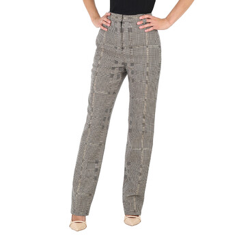 Vetements Light Pink Check Tailored Trousers, Size Small  