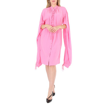 Ladies Bubblegum Pink Joyce Silk Dress
