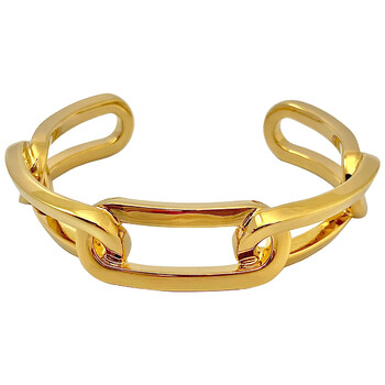 Burberry Ladies Chainlink Cuff Bracelet, Size Large