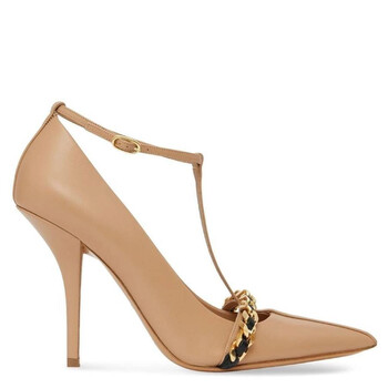 Burberry Ladies Black Chain-Link Pointed High Heels, Brand