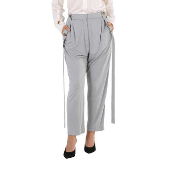 Ladies Heather Melange Jersey Tailored Trousers