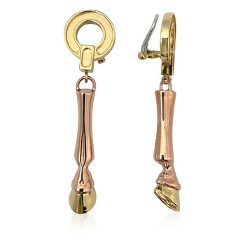イヤリング BURBERRY Ladies Gold-plated And Resin Hoof Drop Earrings Burberry Ladies Gold-plated And Resin Hoof Drop Earrings
