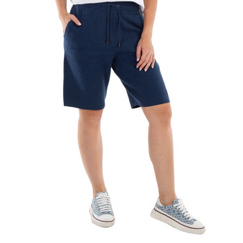 Thom Browne Ladies Name-Tag Ribbed Shorts, Brand Size 40 (US