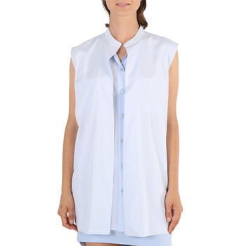 BURBERRY スキニテニムシンス 8049460 Burberry Neutral White Suziesl Crepe De Chine Logo Detail