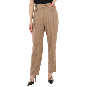 Burberry Houndstooth Check Tailored Trousers, Brand Size 4