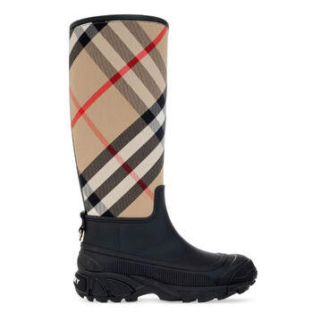 Burberry Ladies Ryan Check Patterned Boots, Brand Size 41 US