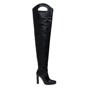 ちーぼーページ Women's Over The Knee Thigh High Boots Block Low Heels