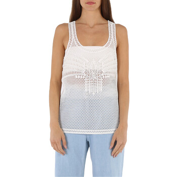 Ladies Silicone Lace Tank Top In White, Size X-small 4548216