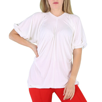 Ladies White Ruth T-Shirt With Cut Out Sides 8030336