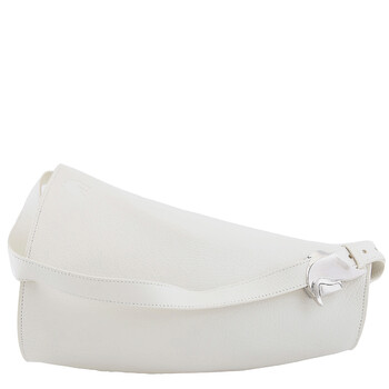 Large Leather Horn Bag in Almond 8086480